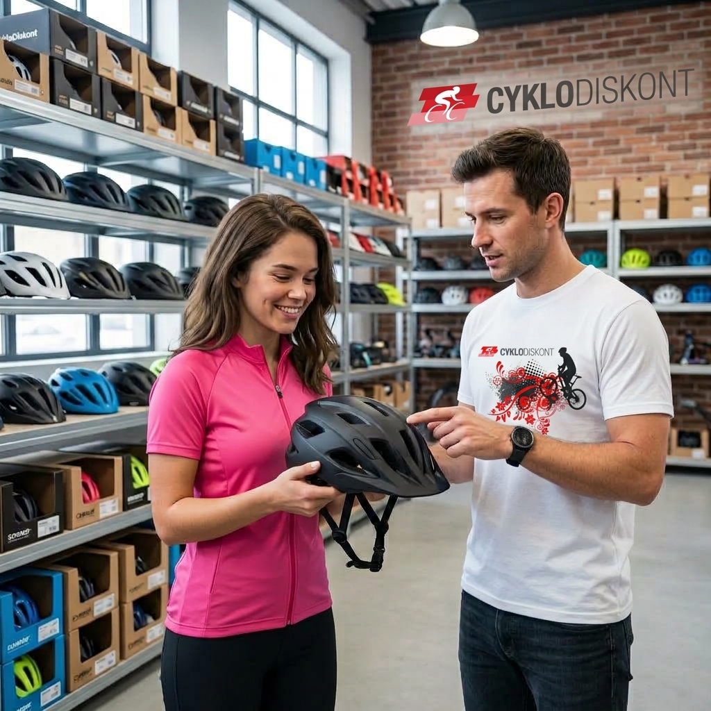 Výběr cyklistické helmy ve skladu CykloDiskont